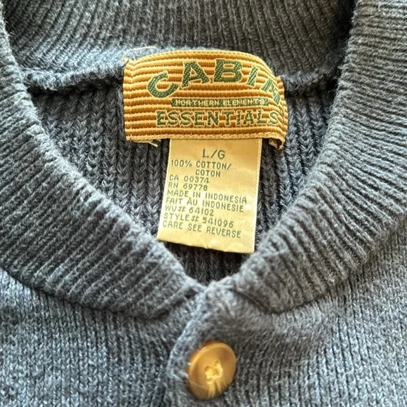 3/$30 Vintage Cabin Essentials Cotton Sweater - Picture 6 of 7
